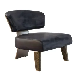 Minotti creed armchair wood